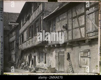 Obernai, Frankreich , 1920 - Elsass - Auguste Léon (Juli) Stockfoto