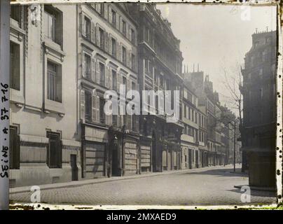 Paris (9. Arr.), France Maisons enteignet auf der Rue Taitabout, für die Bohrung auf dem Boulevard Haussmann, Stockfoto