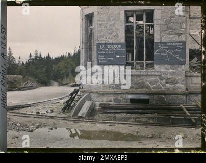 La Gorge, Skin-rhin, Elsass, Frankreich , 1919 - Elsace - Fernand Cuville - (Herbst) Stockfoto