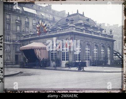 Paris (16. Arr.), Frankreich Gare on Avenue du Bois-de-Boulogne, aktuelle RER Avenue Foch Station, Stockfoto