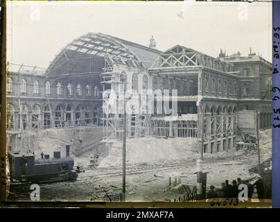 Paris (XE Arr.), Frankreich Ausbau des Ostbahnhofs Stockfoto