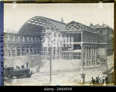 Paris (XE Arr.), Frankreich Ausbau des Ostbahnhofs Stockfoto