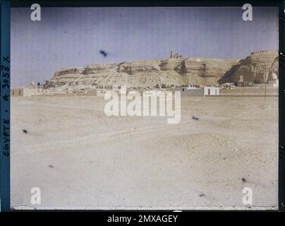 Kairo, Ägypten, Afrika gesehen auf mokattam , 1914 - Ägypten - Auguste Léon - (Januar - Februar) Stockfoto