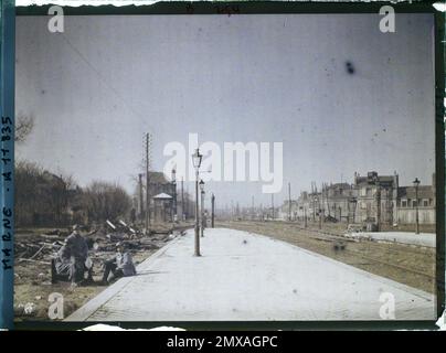 Reims , Marne , Champagne , Frankreich , 1917 - Marne - Fernand Cuville (fotografischer Teil der Armeen) Stockfoto