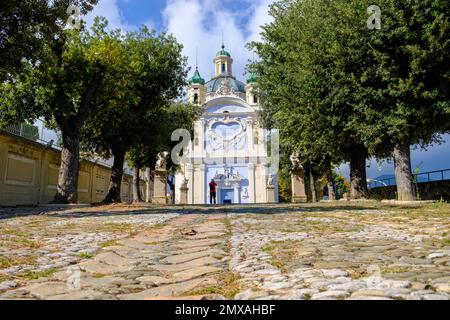 Santuario della Madonna della Costa, Sanctuary, San Remo, Sanremo, Riviera, Ligurien, Italien Stockfoto