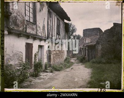 Saint-Macaire, Frankreich , 1920-1921 - Charente, Gironde, Basse - Pyrénées, Hautes Pyrénées - Fernand Cuville Stockfoto