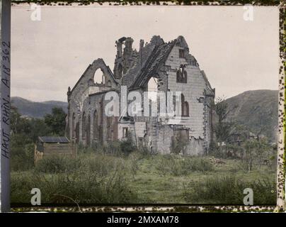 Metzeral, Skin-rhin, Asseas, frances , 1919 - Elsace - Fernand Cuville - (Herbst) Stockfoto