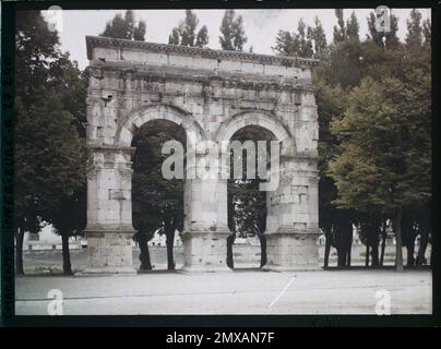 Saintes, Frankreich der Arc de Germanicus , 1920-1921 - Charente, Gironde, Basse - Pyrénées, Hautes Pyrénées - Fernand Cuville Stockfoto