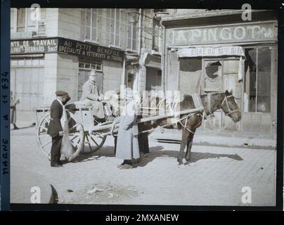 Reims , Marne , Champagne , Frankreich , 1917 - Marne - Fernand Cuville (fotografischer Teil der Armeen) Stockfoto