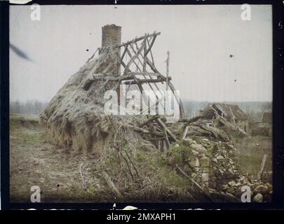 Vignemont , Frankreich , 1919 - verwüstete Regionen Oise - Stéphane Passet - (März) Stockfoto