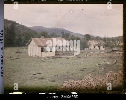 Metzeral, Skin-rhin, Asseas, frances , 1919 - Elsace - Fernand Cuville - (Herbst) Stockfoto