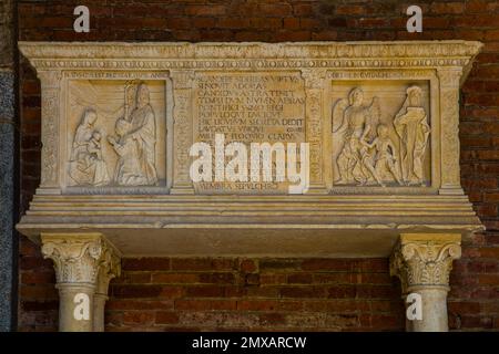 Basilika St. Ambrogio, eine der wichtigsten und ältesten romanischen Kirchen in Mailand, der Lombardei, Italien, Mailand, der Lombardei, Italien Stockfoto