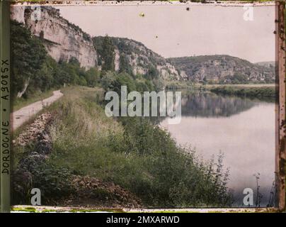 Laugerie-Basse, Tayac, Dordogne , 1916 - Französische Provinzen - Jean Brunhes, Auguste Léon und Georges Chevalier - (April - Juli) Stockfoto