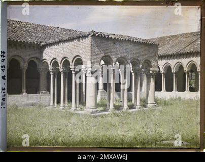 Verona, außerhalb Italiens am Kloster von San Zeno , 1918 - Italien - Fernand Cuville - (März - August) Stockfoto