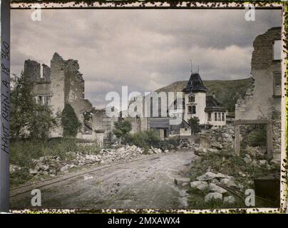 Metzeral, Skin-rhin, Asseas, frances , 1919 - Elsace - Fernand Cuville - (Herbst) Stockfoto