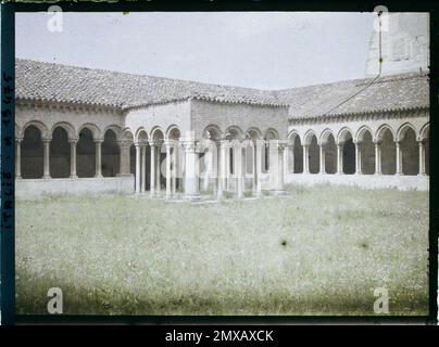 Verona, außerhalb Italiens am Kloster von San Zeno , 1918 - Italien - Fernand Cuville - (März - August) Stockfoto