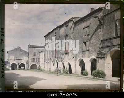 Saint-Macaire, Frankreich , 1920-1921 - Charente, Gironde, Basse - Pyrénées, Hautes Pyrénées - Fernand Cuville Stockfoto