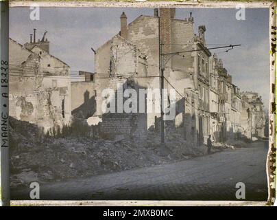 Reims , Marne , Champagne , Frankreich , 1919 - Reims - Auguste Léon - (September) Stockfoto