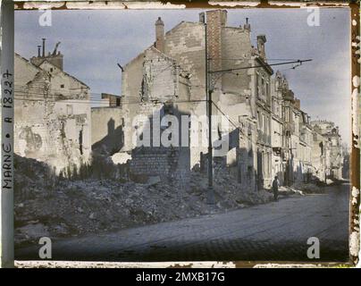 Reims , Marne , Champagne , Frankreich , 1919 - Reims - Auguste Léon - (September) Stockfoto