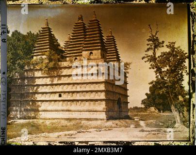 Peking, China Zhengjuesi ("Monastery of the Perfect Awakening"), auch Wutasi ("Kloster der fünf Pagoden") genannt, 1912 - China - Stéphane Passet Stockfoto