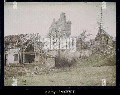 Vignemont , Frankreich , 1919 - verwüstete Regionen Oise - Stéphane Passet - (März) Stockfoto
