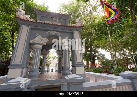 Hanoi, Vietnam, Januar 2023. Blick auf den King Le Thai To's Tempel im Stadtzentrum Stockfoto