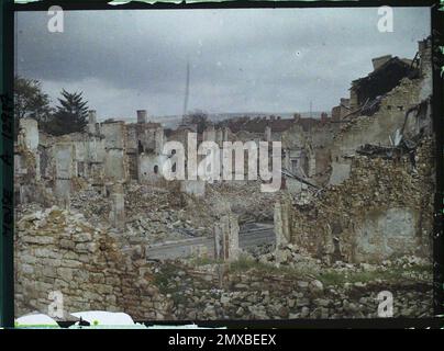 Verdun , Frankreich , 1917 - Nordfrankreich, Belgien - Paul Castelnau (fotografischer Teil der Armeen) - (1.-5. September) Stockfoto