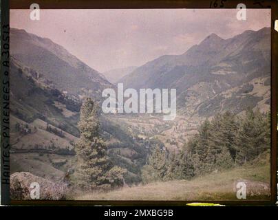 Valley of Cauterets, Hautes-Pyrénées, Frankreich , 1920-1921 - Charente, Gironde, Basse-Pyrénées, Hautes Pyrénées - Fernand Cuville Stockfoto