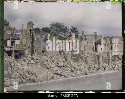 Verdun , Frankreich , 1917 - Nordfrankreich, Belgien - Paul Castelnau (fotografischer Teil der Armeen) - (1.-5. September) Stockfoto