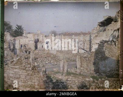 Verdun , Frankreich , 1917 - Nordfrankreich, Belgien - Paul Castelnau (fotografischer Teil der Armeen) - (1.-5. September) Stockfoto