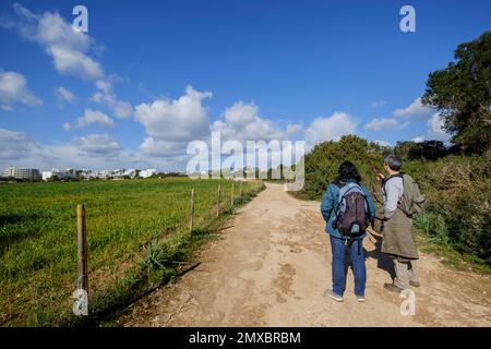 Ort der Schlacht von mallorca, Son Servera, Mallorca, Balearen, Spanien Stockfoto