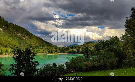 Berglandschaft Touristenattraktion Tenno Trentino Italien Stockfoto