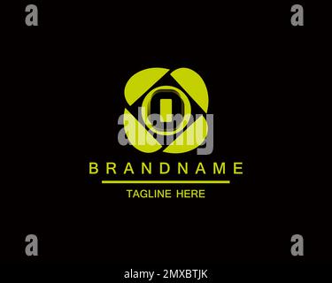 Vektorvorlage für kreatives O-Logo für Kameraobjektiv- und Radhersteller Stock Vektor