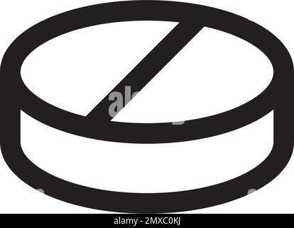 Medizinisches Pil-Symbol Vektordarstellung Logo-Design. Stock Vektor