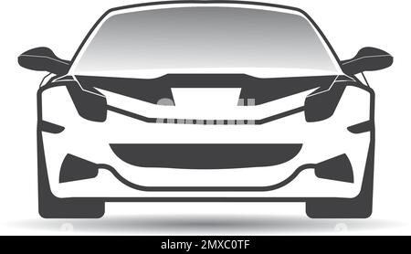 Sportwagen-Logo mit Vektorgrafik Stock Vektor