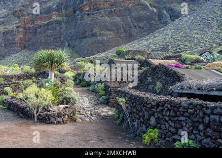 Freilichtmuseum von Guinea, Las Puntas, El Hierro, Kanarische Inseln, Spanien | Ecomuseum von Guinea, Las Puntas, El Hierro, Kanarische Inseln, Spanien Stockfoto