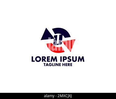 Logo-Vorlage mit Buchstabe U Illustration Design Vector. Pfeilsymbol „anfänglich basierend auf“. Stock Vektor