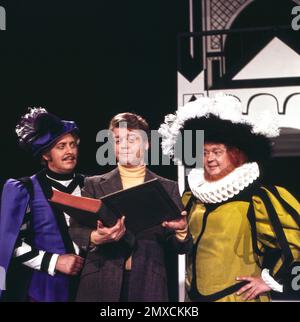 Schaut her, ich bin's!, Special mit klassischer Musik und Hermann prey, Deutschland 1973, Regie: Heinz Liesendahl, mit dabei: Anton de Ridder (Tenor), Hermann prey (Bariton), Zoltan Kelemen (Bassbariton) Stockfoto