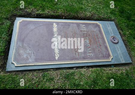 Los Angeles, Kalifornien, USA 31. Januar 2023 Ein allgemeiner Blick auf die Atmosphäre des Grabes von Singer Mel Torme auf dem Pierce Brothers Westwood Village Memorial Park Cemetery am 31. Januar 2023 in Los Angeles, Kalifornien, USA. Foto: Barry King/Alamy Stock Photo Stockfoto