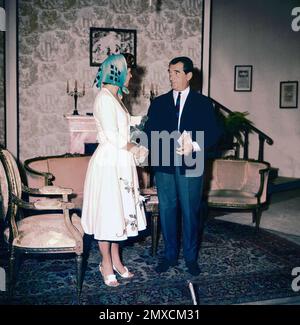 Zauber der Jugend, Fernsehfilm nach dem Stück von Samson Raphaelson, Deutschland 1962, Regie: Carl Heinz Schroth, Darsteller: Karin Jacobsen, Carl Heinz Schroth Stockfoto