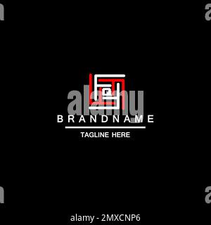 Q Anfangsbuchstabe einfaches, modernes Logo-Design-Labyrinth-Konzept Stock Vektor