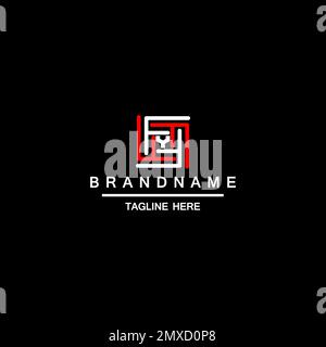 Ein Labyrinth. Kreatives Logo für die Unternehmensidentität des Unternehmens Stock Vektor