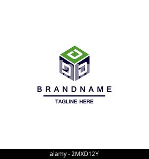 D DD DDD Logo-Design Kreative moderne Buchstaben Vektorsymbol-Logo-Illustration Stock Vektor