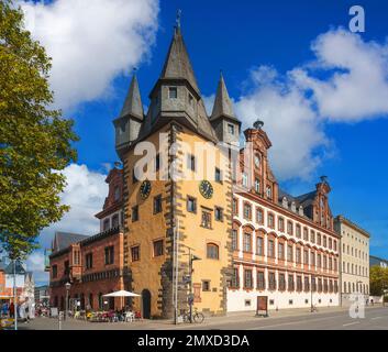 Historisches Museum mit Stadttor Rententurm, Bernus-Gebäude und Burnitz-Gebäude, links Zollhaus, Deutschland, Hessen, Frankfurt am Main Stockfoto