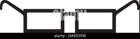 Brillensymbol Vektordesign. Stock Vektor