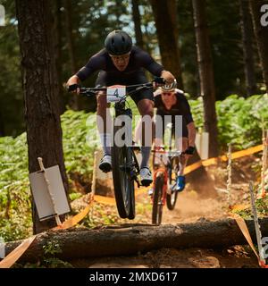 Commonweath Games 2022, Cannock Chase UK. Mountainbike-Touren Stockfoto