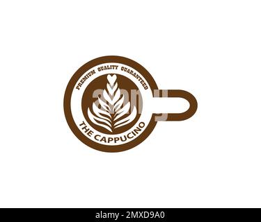 Broschürenvektor für das Café, Gestaltung der Speisekarte des Cafés. Vector Café-Vorlage mit handgezeichneter Grafik. Kaffee-Flyer. Stock Vektor