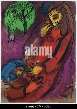 David und Absalom (Dessins pour la Bible). Museum: PRIVATE SAMMLUNG. Autor: MARC CHAGALL. Stockfoto