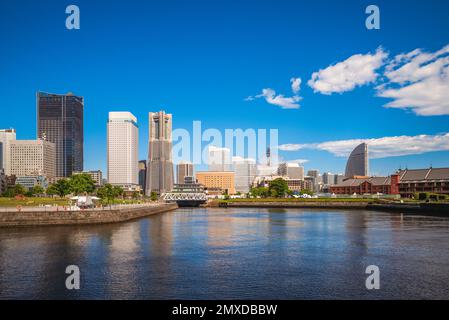 Landschaft des yokohama Hafens in yokohama, japan Stockfoto