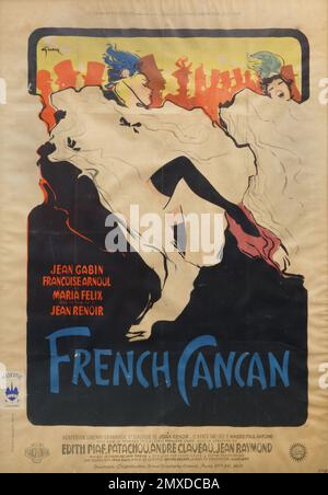 Filmposter „French Cancan“ von Jean Renoir. Museum: PRIVATE SAMMLUNG. Autor: Rene Gruau. Stockfoto